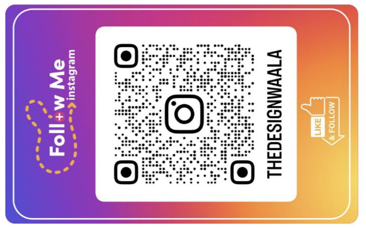 Instagram Id Qr Code PVC Card Printing