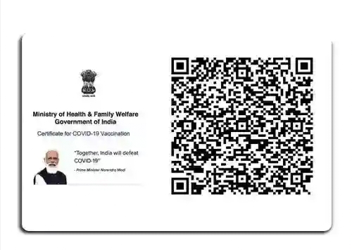 Covid-19 Vaccine Certificate on PVC CARD ( Smart Card)