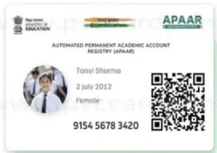 Apaar ID Card PVC Print